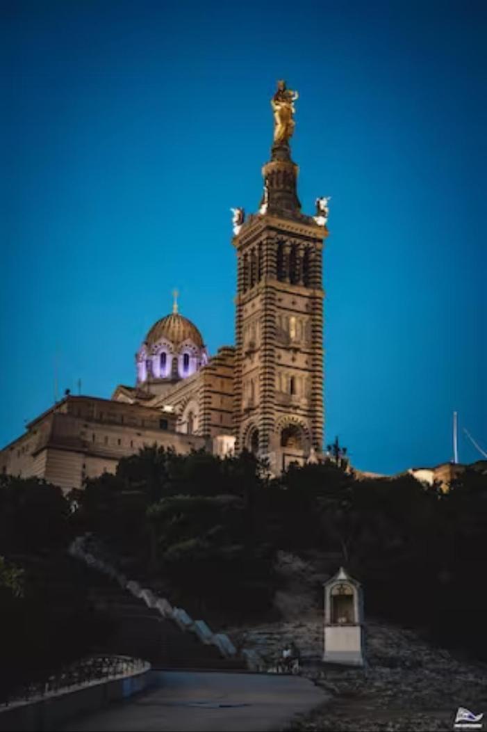 Studio Vieux-Port Vue Basilique Notre-Dame Marsilia Exterior foto